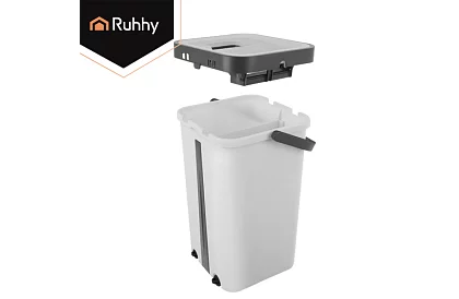 Mop plat cu fund plat + găleată de 11 litri – cu două compartimente și accesorii