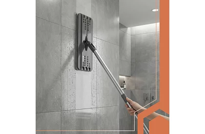 Mop plat cu fund plat + găleată de 11 litri – cu două compartimente și accesorii