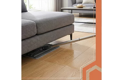 Mop plat cu fund plat + găleată de 11 litri – cu două compartimente și accesorii