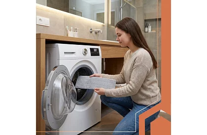 Mop plat cu fund plat + găleată de 11 litri – cu două compartimente și accesorii