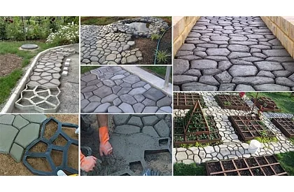 Formă pentru trotuare din beton 45x45 cm