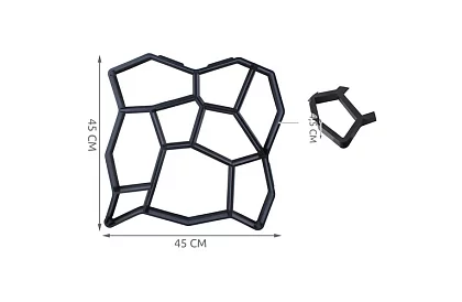 Formă pentru trotuare din beton 45x45 cm