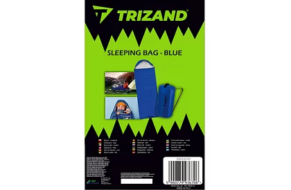 Sac de dormit turistic 2 în 1 - albastru