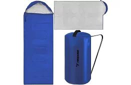 Sac de dormit turistic 2 în 1 - albastru