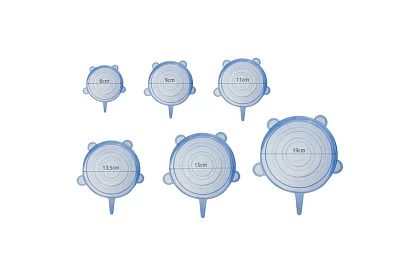 Capace din silicon pentru etanșarea recipientelor – set de 6 bucăți