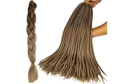 Părul împletit ombre sintetic – blond închis