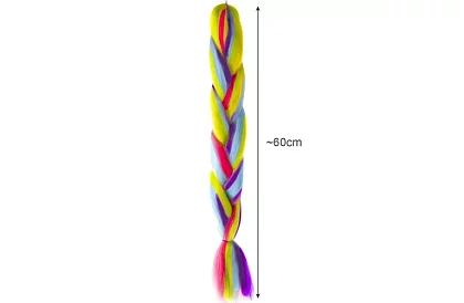 Părul sintetic ombre – curcubeu