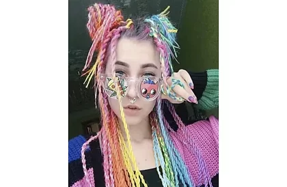 Părul sintetic ombre – curcubeu