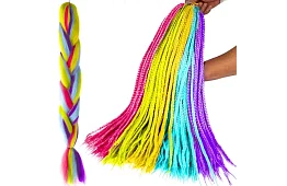 Părul sintetic ombre – curcubeu