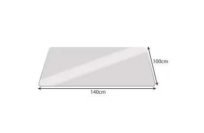 Saltea de protecție pentru scaun 100 × 140 cm – lapte