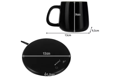 Încălzitor electric de băuturi – set de încălzitor, ceașcă, linguriță și capac