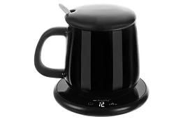 Încălzitor electric de băuturi – set de încălzitor, ceașcă, linguriță și capac