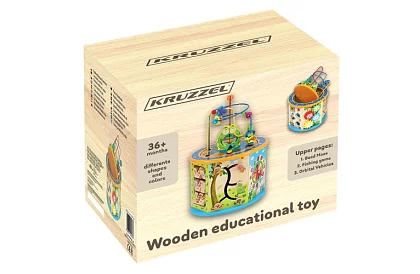 Joc educativ din lemn - 8în1