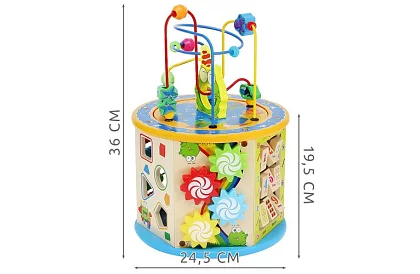 Joc educativ din lemn - 8în1