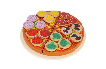 Set de tăiere – pizza din lemn pentru tăiat + cuțit