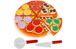 Set de tăiere – pizza din lemn pentru tăiat + cuțit