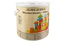 Blocuri de lemn în găleată cu sortator de forme – 100 buc.