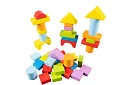 Blocuri de lemn în găleată cu sortator de forme – 100 buc.