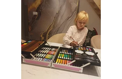 Set de pictură mare 144 buc + valiză