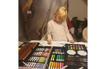 Set de pictură mare 144 buc + valiză