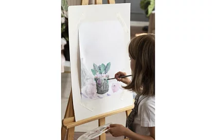 Cadran de pictură din lemn