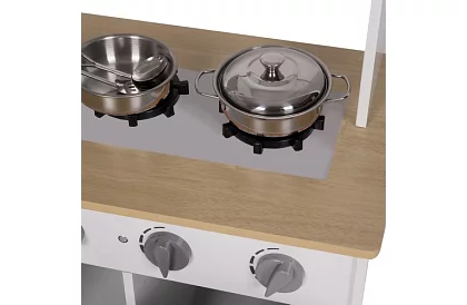 Bucătărie din lemn pentru copii cu accesorii