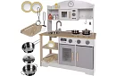 Bucătărie din lemn pentru copii cu accesorii