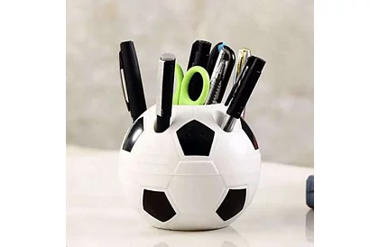 Organizator de birou pentru creioane - minge de fotbal