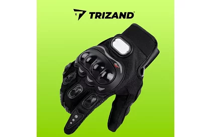 Mănuși moto negre - XL