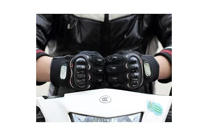 Mănuși moto negre - XL