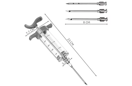 Injektor pentru carne + 3 ace