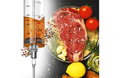 Injektor pentru carne + 3 ace