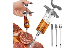 Injektor pentru carne + 3 ace