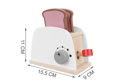 Toaster din lemn pentru mici bucătari