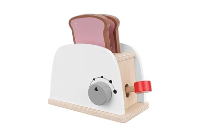 Toaster din lemn pentru mici bucătari