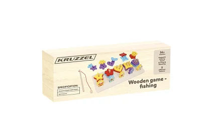 Separator din lemn în formă + joc de pescuit