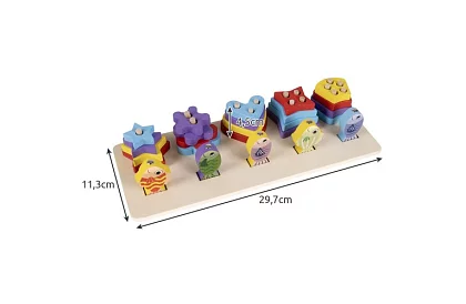 Separator din lemn în formă + joc de pescuit