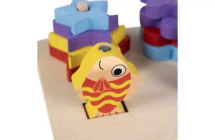 Separator din lemn în formă + joc de pescuit