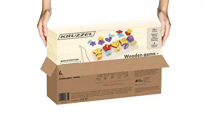 Separator din lemn în formă + joc de pescuit