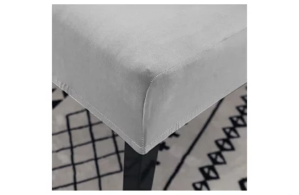 Husă de catifea pentru scaun - gri