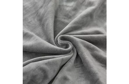 Husă de catifea pentru scaun - gri