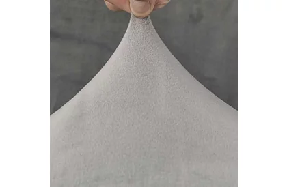 Husă de catifea pentru scaun - gri