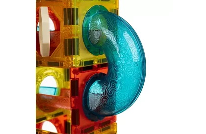 Set de construcție educațională magnetică 3D - 77 de piese