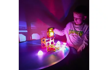 Set de construcție educațională magnetică 3D - 77 de piese