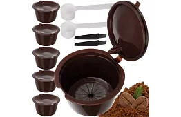 Set de 6 bucăți de capsule de cafea reutilizabile