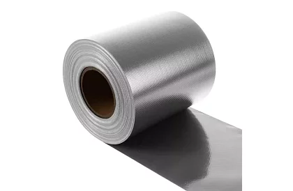 Bandă de umbrire pentru gard gri - panou 630 g/m² + cleme