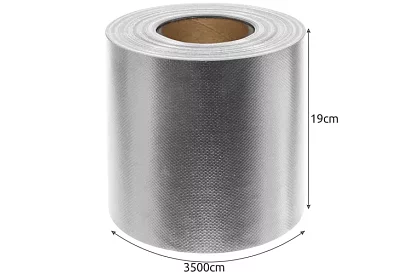 Bandă de umbrire pentru gard gri - panou 630 g/m² + cleme