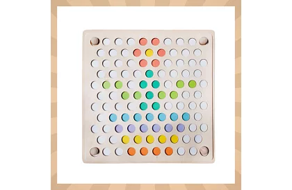 Puzzle cu bile din lemn