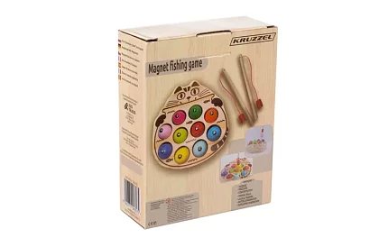 Joc de pescuit magnetic din lemn