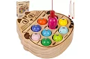 Joc de pescuit magnetic din lemn